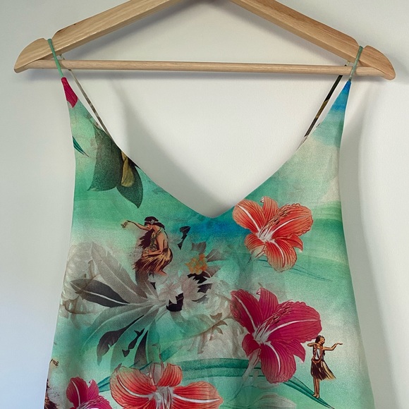 FARM Rio Hawaiian Hoola Girl Blouse - Picture 2 of 6